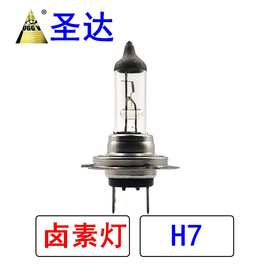 跨境现货 H7卤素灯 汽车大灯 H7汽车卤素灯 白光 12V55W 100W H7