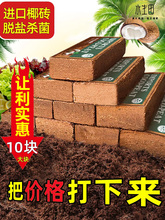 椰砖营养土养花阳台种菜脱盐种植椰壳通用型土壤大块耶砖椰糠专用