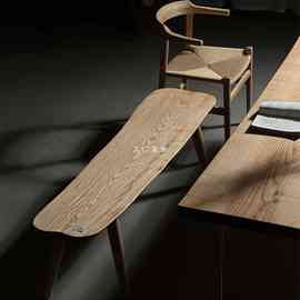 ft木一生丨白蜡木长条凳主卧室床尾凳北欧家用实木餐桌凳换鞋凳