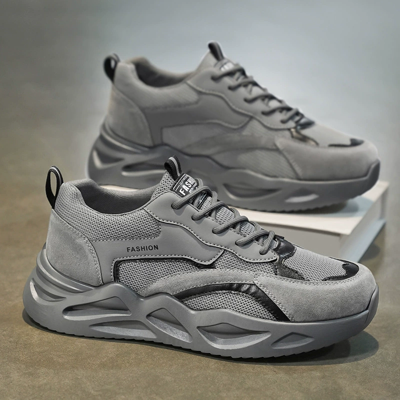 Breathable men's trend universal footwear, non-slip sports shoes platform for leisure