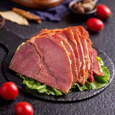 風幹牛肉【3斤真牛肉】清真五香熟250g小袋真空熟食醬鹵牛肉批發