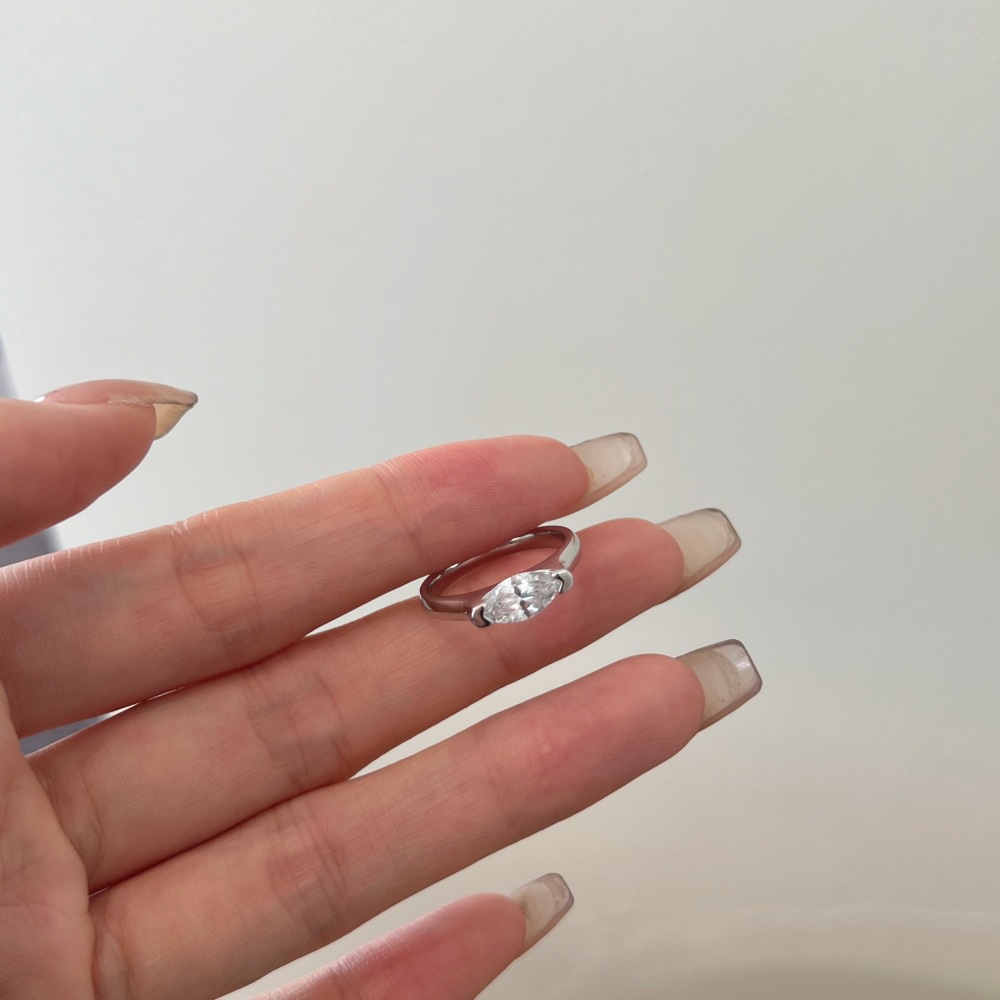2g Weight Zircon Inlay Material Rings Classification 5, 9 Ring Size Holiday, Daily Occasion 925 Sterling Silver Material Geometric Pattern 2025 Spring and Summer Season Women's Gender Elegant, Simple Style Style 925 Sterling Silver Zircon Geometric Rings 925 Sterling Silver Rings 15