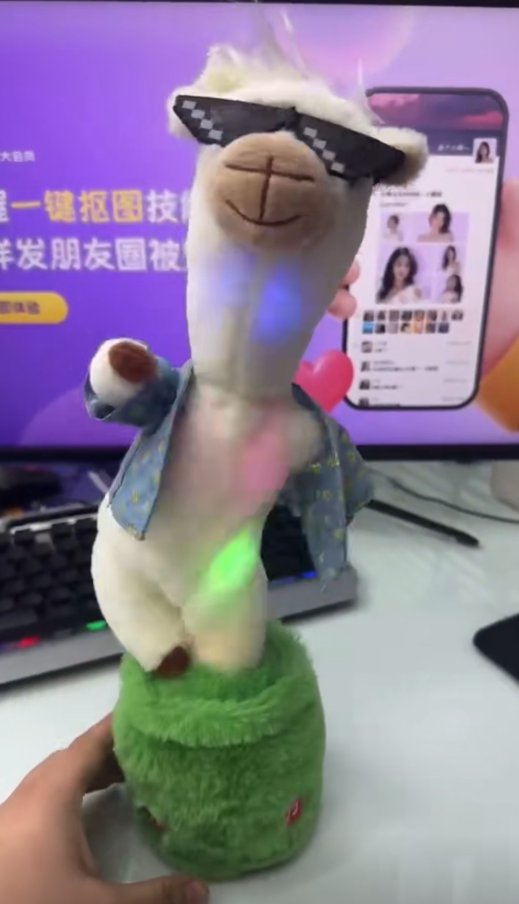 배터리 스타일의 옷과 선글라스