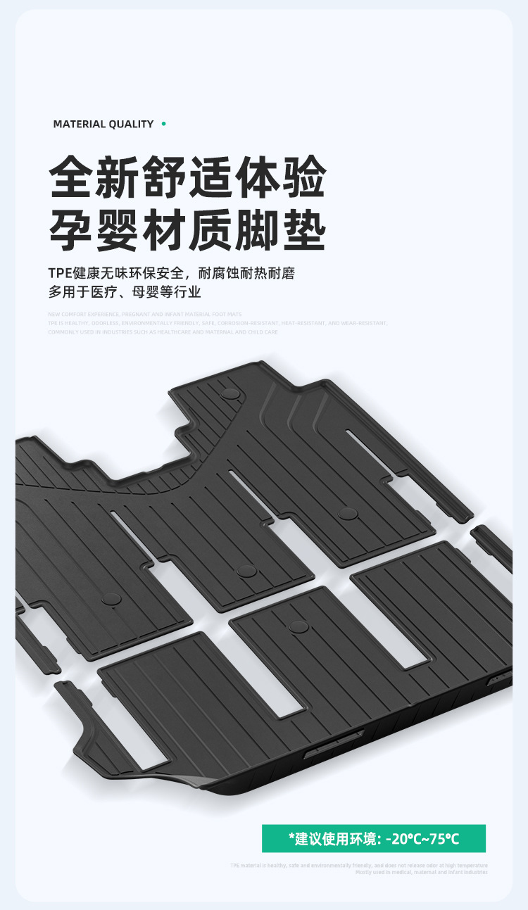 Suitable for 24-26 Models of Ideal Mega Cars, Eco-Friendly Tpe Car Mats, Special Car-Specific Mats, Trunk Mats