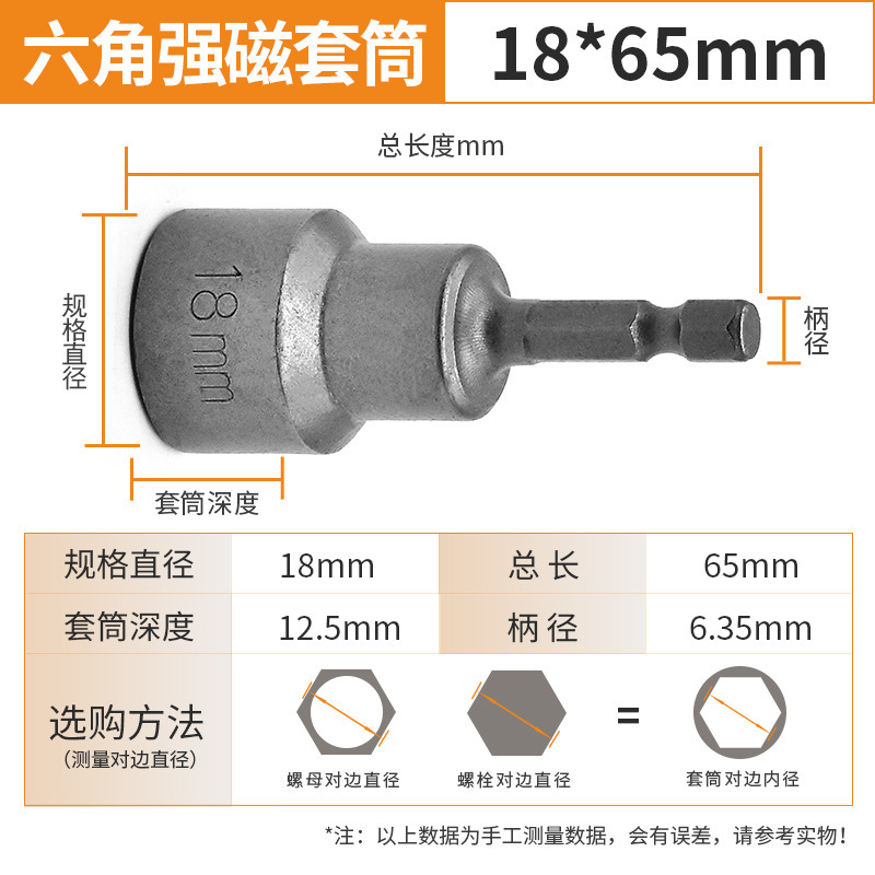 65内六角風ロットスリーブの磁気を深めます。6-19mm六角磁気スリーブの規格がそろっています。|undefined