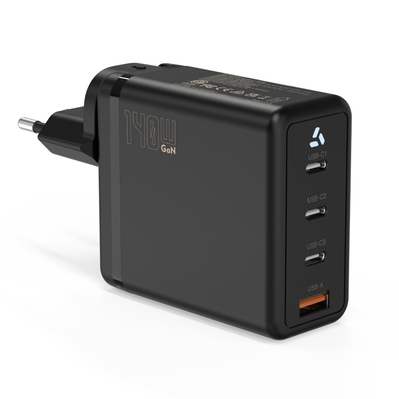 Cargador de teléfono móvil de nitruro de galio de salida de 140W europag interfaz tipo-c portátil de alta potencia cabeza de carga rápida