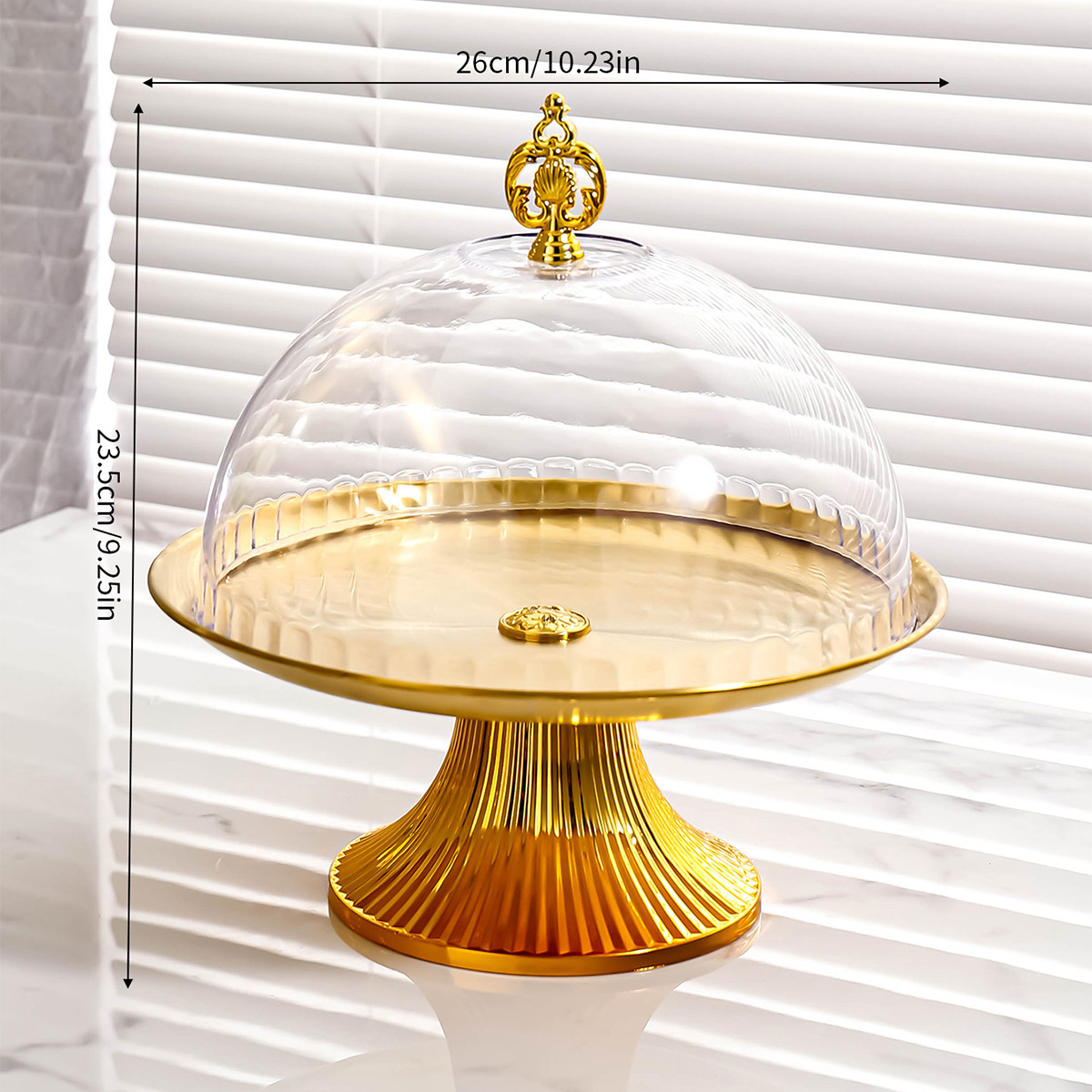 Postre mesa decoración snack soporte de exhibición con tapa pastel soporte placa de merienda placa de fruta placa sola capa placa de fruta sala de estar hogar