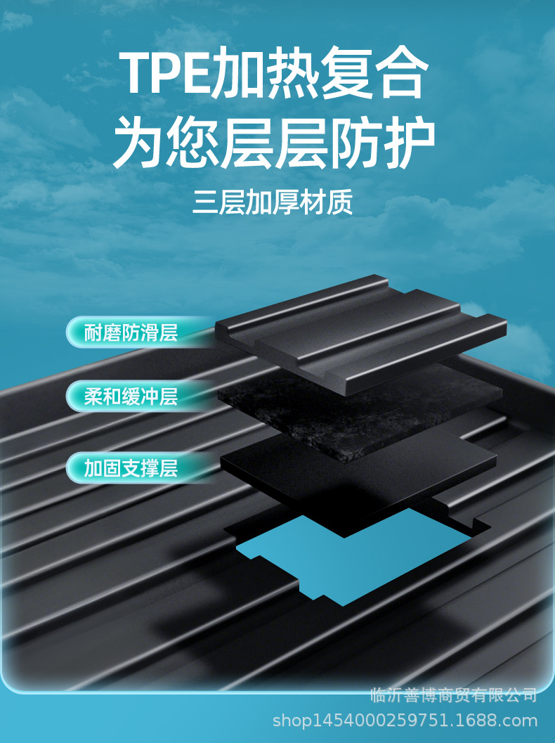 Suitable for 26 Models of Chery Qq3Ev Trunk Mat, Car Interior Accessories, Tpe Trunk Protection Mat, Qq3 Accessories