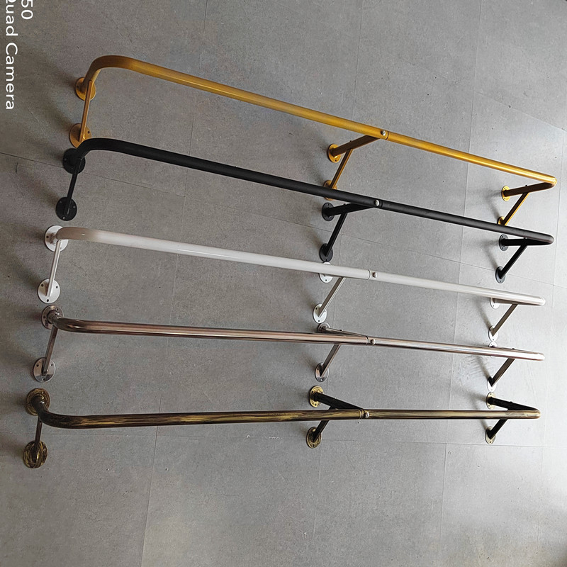Clothing Store Side-Mounted Wall-Mounted U-Shaped Men's and Women's Clothing Store Shelves, Clothes Hangers, Children's Clothing Hanging Rods, Thickened Clothing Store Side-Mounted Wall-Mounted U-Shaped Men's and Women's Clothing Store Shelves, Clothes Hangers, Children's Clothing Hanging Rods, Thickened