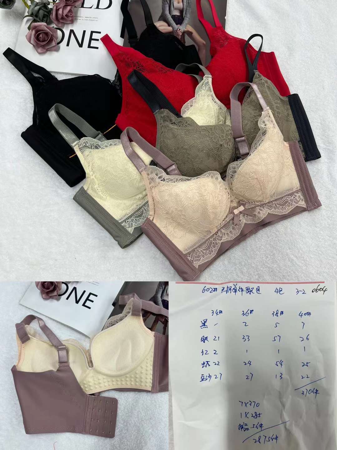 Sujetador de encaje hueco cintura ajustable que adelgaza el sujetador pequeño pecho empuja hacia arriba la ropa interior cómoda empuja hacia arriba el sujetador sin costuras