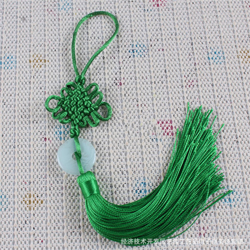 New Chinese knot, jade piece small Chinese knot pendant, tassel tassel, Chinese characteristic foreign affairs gift pendant