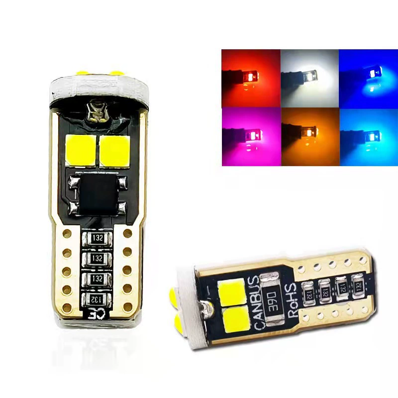 Автомобильный светодиодный индикатор ширины T10 3030 6SMD Сферический с линзой подсветкой для чтения бесступенчатый свет