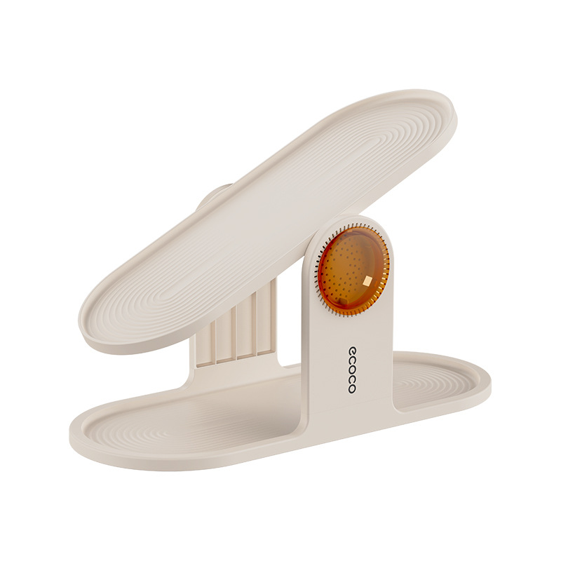 Ecoco estante de zapatos de doble capa, artefacto de almacenamiento para zapatos, estante de zapatos ajustable, estante de zapatos de partición laminada, soporte de zapatos