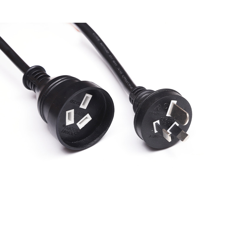 厂家直销 高品质 SAA认证 澳大利亚插头配品字尾电源线电源插头11