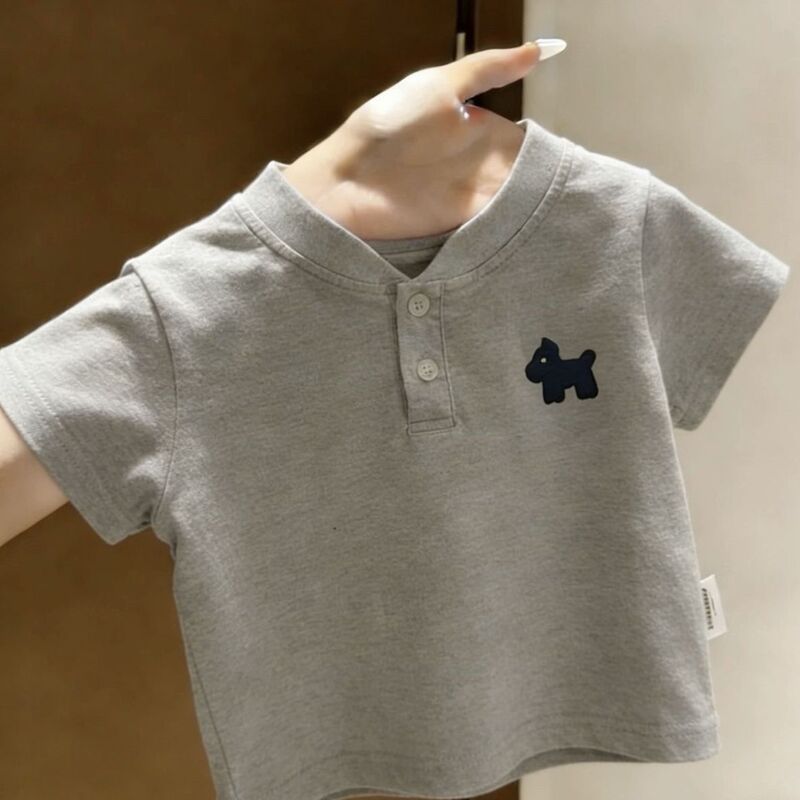 Children's 2026 Summer Short-Sleeved T-Shirt Boys' Pure Cotton Collared Polo Shirt Breathable Top Casual Printed Base Layer Children's 2026 Summer Short-Sleeved T-Shirt Boys' Pure Cotton Collared Polo Shirt Breathable Top Casual Printed Base Layer