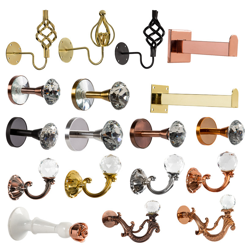 Clothing Store Wall Hooks, Retro Iron Wall Crystal Hooks, Dot Diamond Hooks, Curtain Hooks, Single Hooks Behind the Door for Coats and Hats
