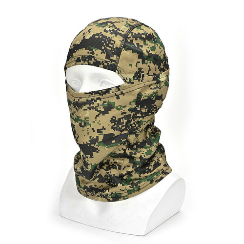 Cross-border camouflage hood outdoor cycling mask hiking mountaineering sun protection breathable face towel sunshade quick-drying perspiration mask