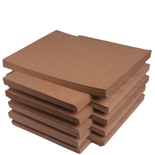 Wholesale A4/a3 pure wood pulp kraft paper 200g thick hard 70g kraft student painting paper kraft card paper