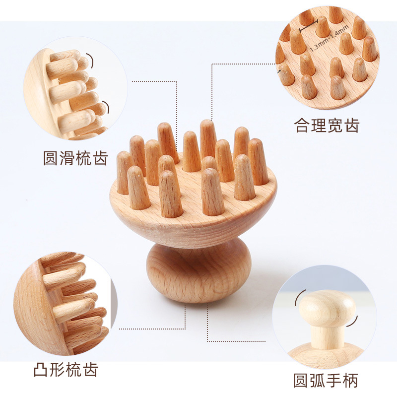 Cosmetic wooden universal massager full body