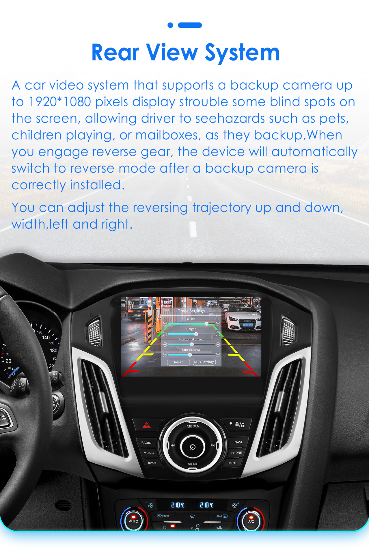 Suitable for 11-19 Models of Ford Focus Mk3 Android Smart Navigation Bluetooth Gps Integrated Reversing Camera System