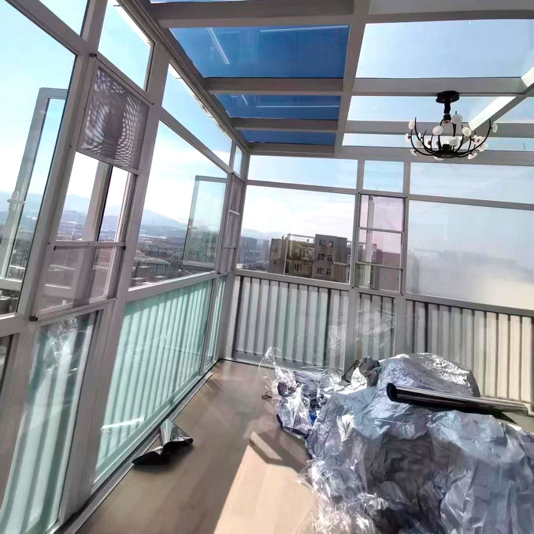 Оптовая стеклянная пленка для солнечной комнаты решает проблему воздействия солнечной комнаты УФ-защита наклейка на стекло Солнцезащитная пленка