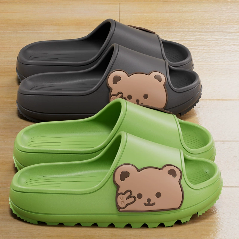 EVA Толстая подошва фекалий тапочки женские летние домашние противоскользящие дома комнатные прохладные пары анти-вонючие мужские летние