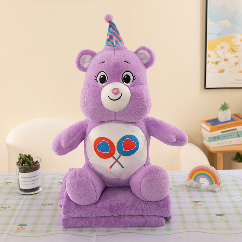 무지개 곰 보라색