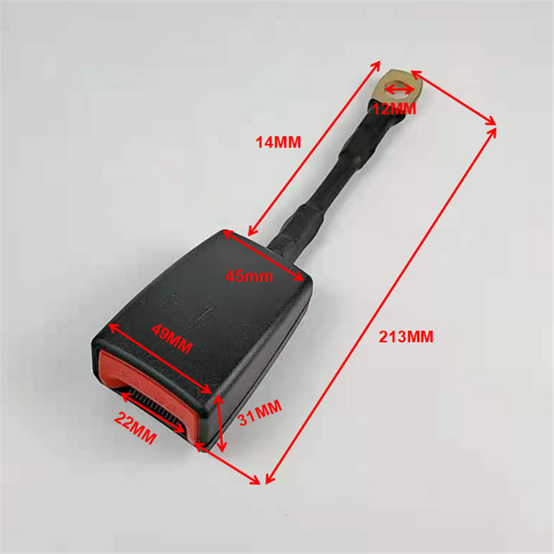 in stock car seat belt seat socket with alarm line bus seat belt lock buckle truck forklift slot wholesale