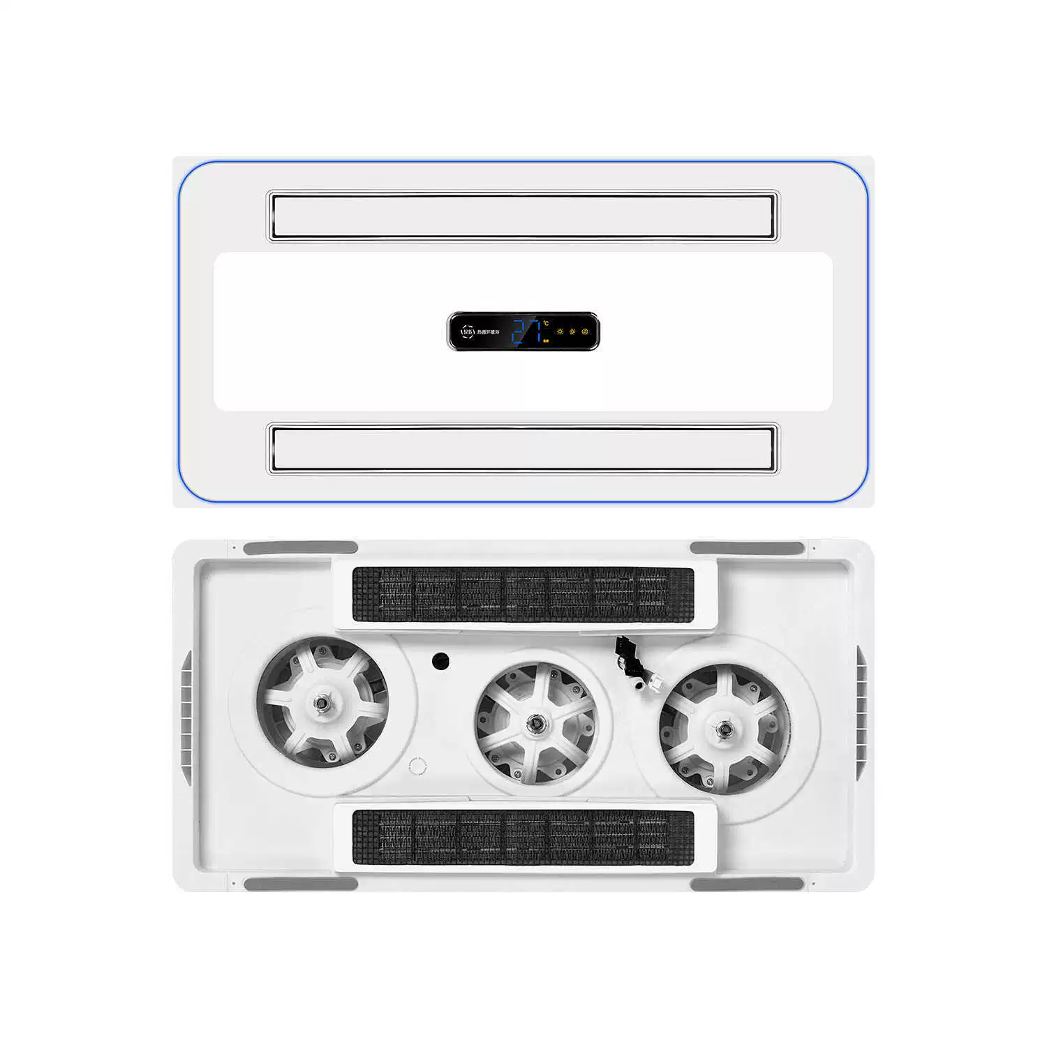 Газовый? нет. Они mention air heater three-core air heater lighting exhaust fan integrated bathroom double-swing page smart fan bathroom
