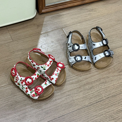 Модные мультяшные пляжные босоножки для девочек для раннего возраста, стиль «принцесса», лето 2026 года, в корейском стиле, мягкая подошва