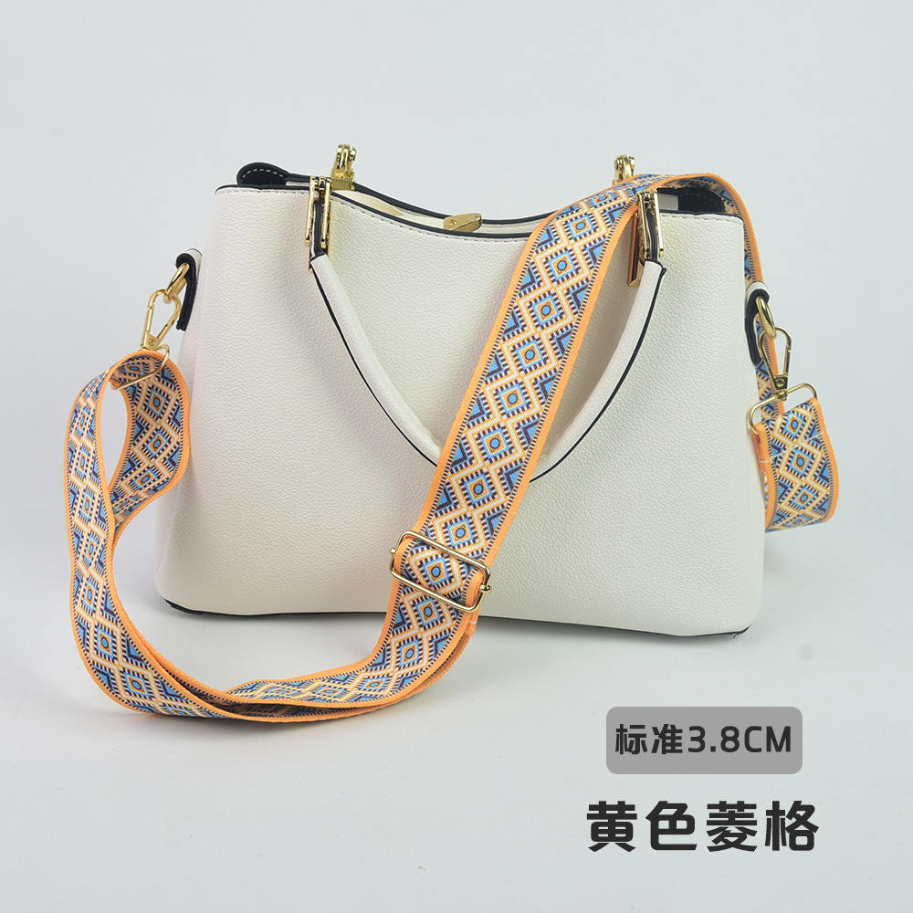 Bolso bandolera con accesorios ultra anchos, bolso de color, correa gruesa, correa de repuesto alargada, correa de hombro de bolso universal ajustable