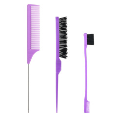 クロスボーダーAmazon人気ヘアスタイリングコーム3点セット、ハイライトコーム、オイルコーム、ヘアカラーコーム、ヘアカラーセット