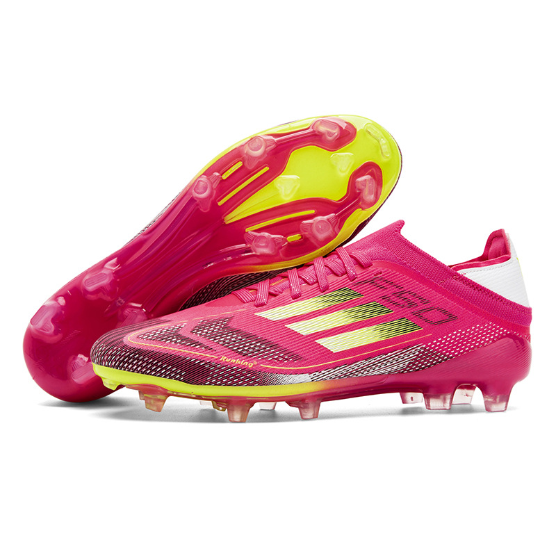 2025 nuevos zapatos de fútbol de césped de clavos largos transfronterizos jóvenes estudiantes de moda hombres y mujeres fábrica baja al por mayor