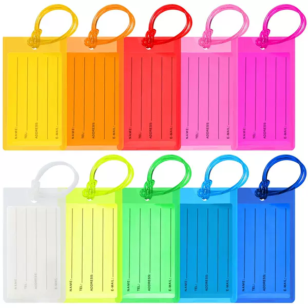 Amazon Luggage Tag color plastic PVC luggage tag soft rubber card luggage tag shipping tag printing LOGO