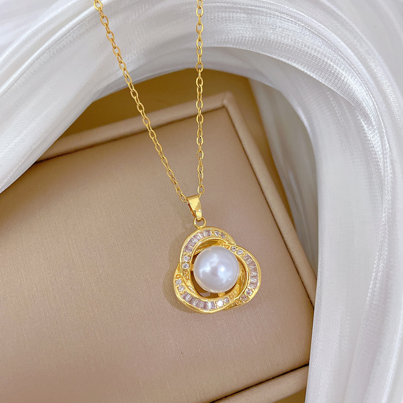 Collana elegante a catena con diamanti da donna gioiello versatile_voghion.com