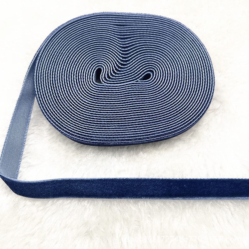 Fabricantes al por mayor 1CM hechos a mano embalaje de regalos de cinta de lana unilateral cinta de cebolla cinta de terciopelo decoración DIY