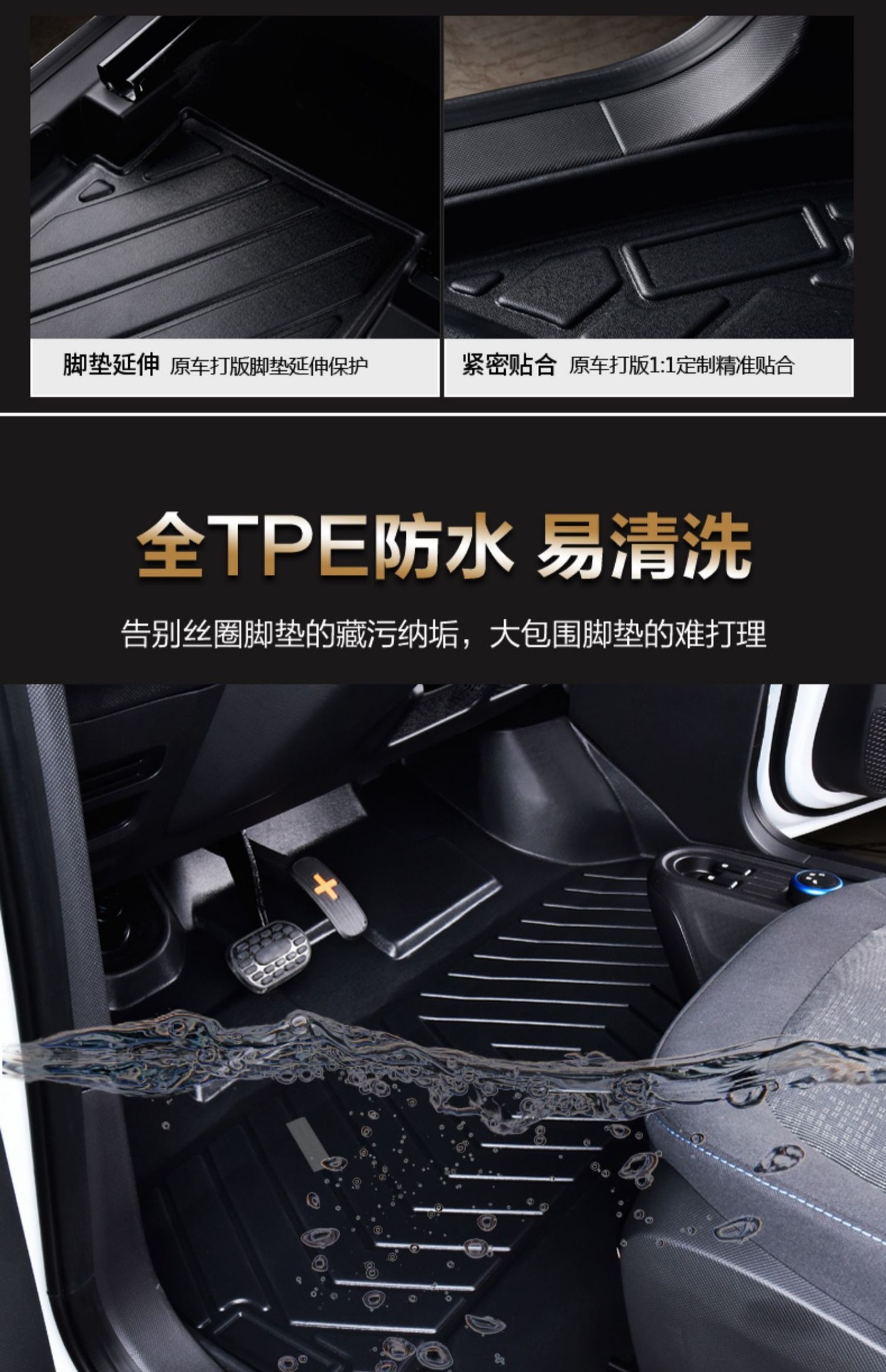Specialized Changan Lumin Nuo Corn 20-26 Models Eco-Friendly, Odor-Free, Non-Slip, Wear-Resistant, Waterproof Tpe Car Floor Mats