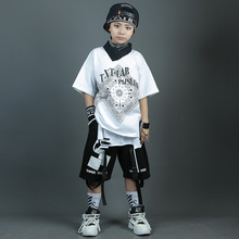 韩国男童短袖韩版童套装2024新款夏装儿童夏季男孩套装中大童批发