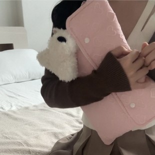 Export South Korea ins peach heart soft powder tablet computer bag ipad protective cover 11/13 inch notebook storage liner
