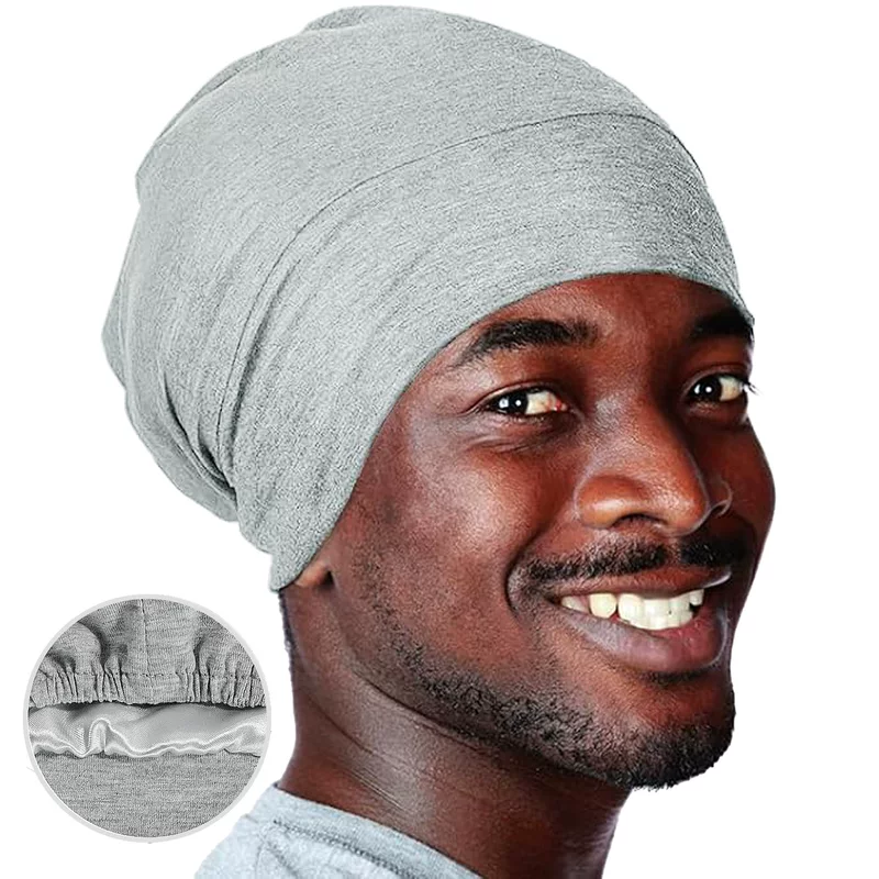 New European and American cotton solid color nightcaps, double-layer colored chemotherapy hat, elastic pullover cap, Amazon hot sale