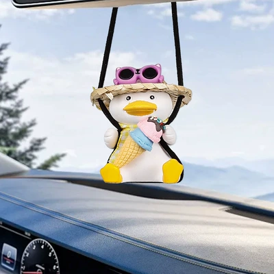 Car hanging — Wholesale Car Hanging Ornaments Swing - fat-backpack-straw-hat-ice-cream