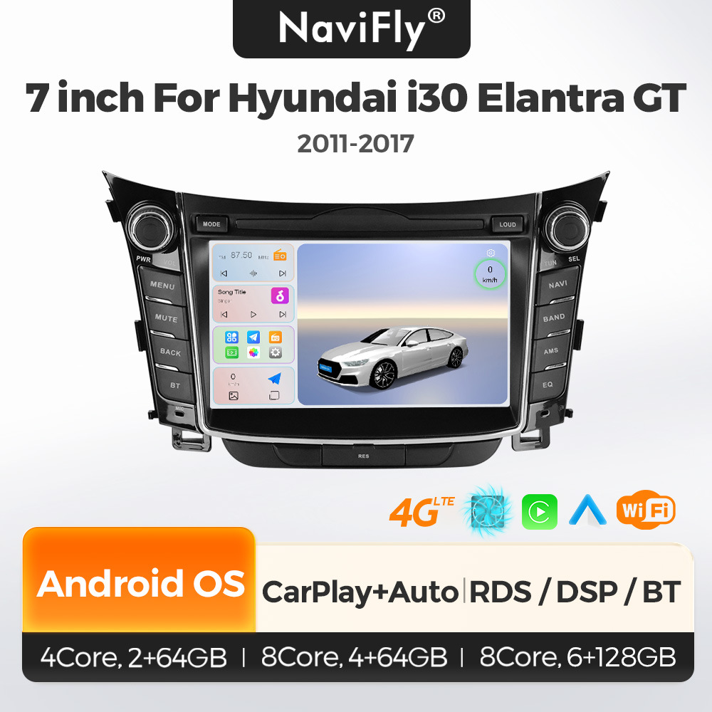 Hyundai i30 və Elantra GT üçün Android ekran 2011-2017
