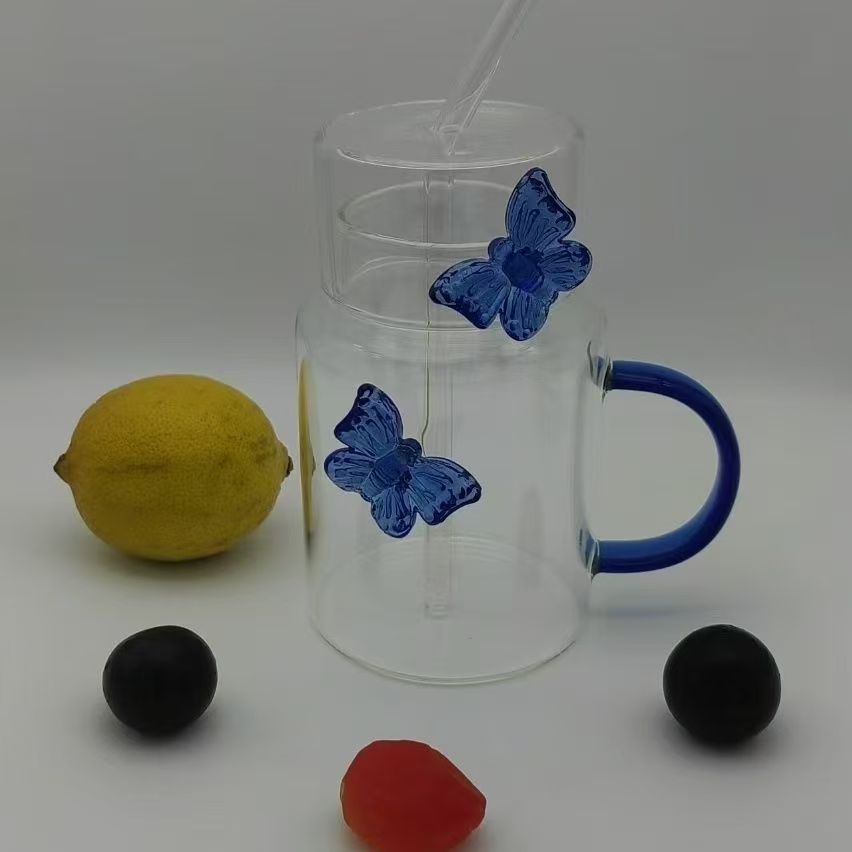Transparent blue handle