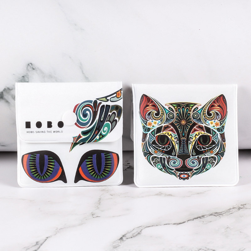 Bag de cenizas portátil Ceniciero anti-volante creativo personalidad moda bolsa de cenizas metálicas extintor de humo