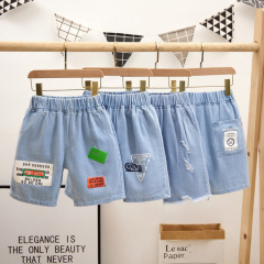 Children's denim shorts wholesale boys' summer new baby five-pocket pants trendy kids' short pants