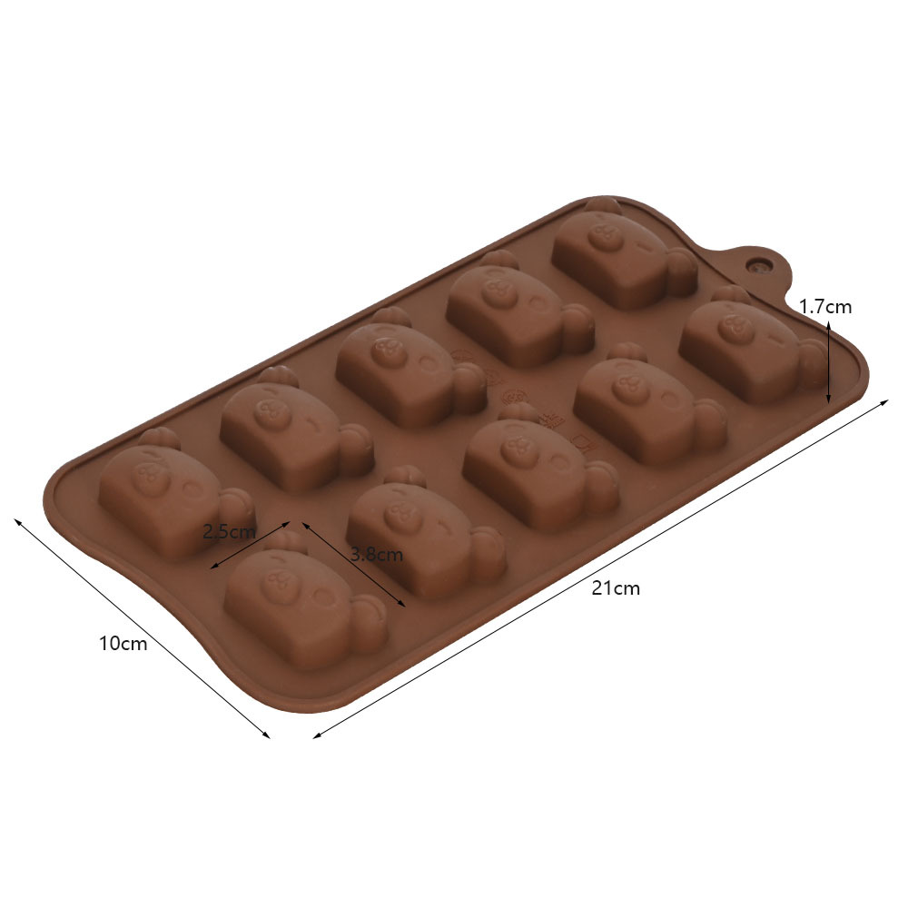 Molde de Silicona para Chocolate DIY, Multiuso con Formas de Dibujos Animados para Repostería
