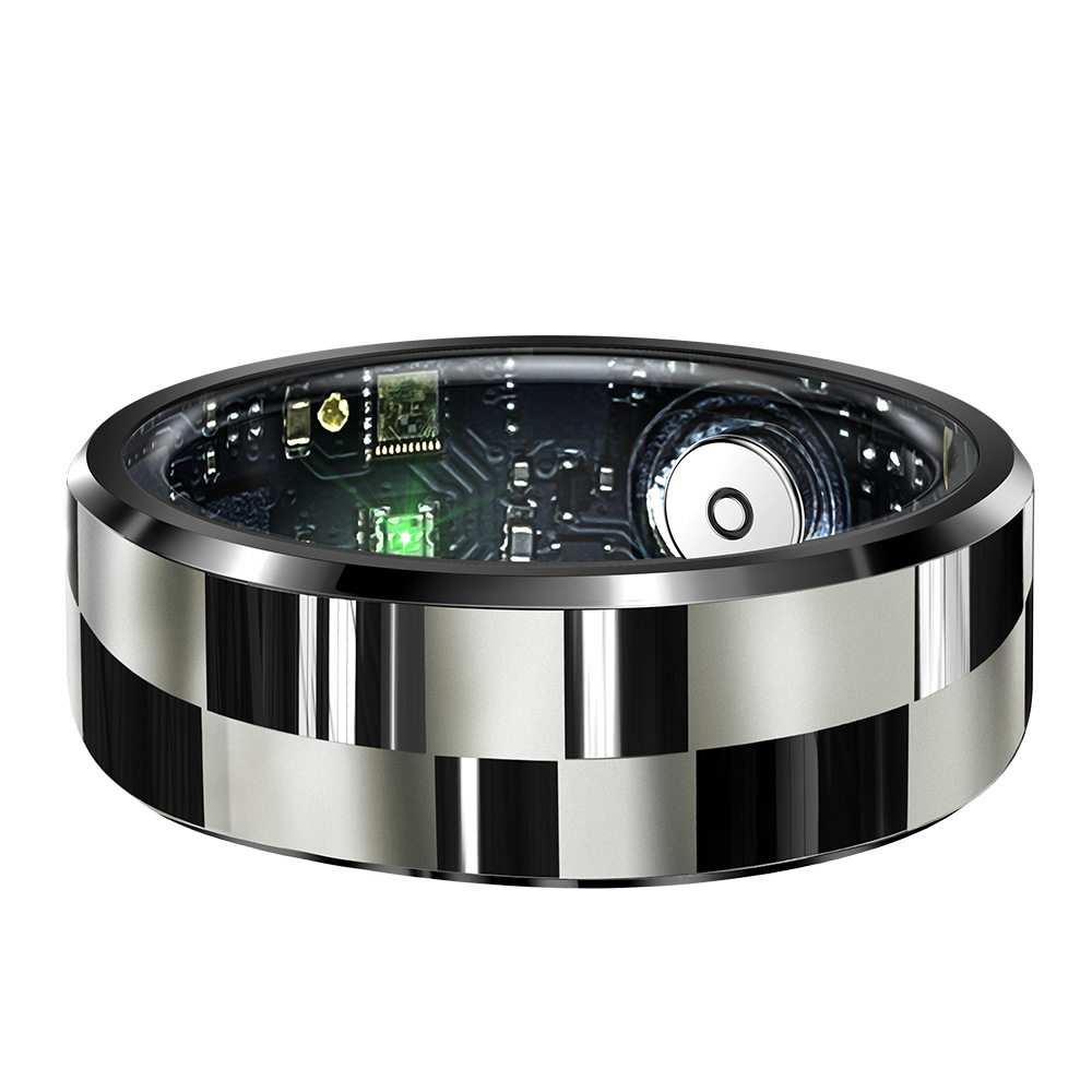 Smart Ring With Heart Rate And Blood Oxygen Tracking Charging Case_voghion.com