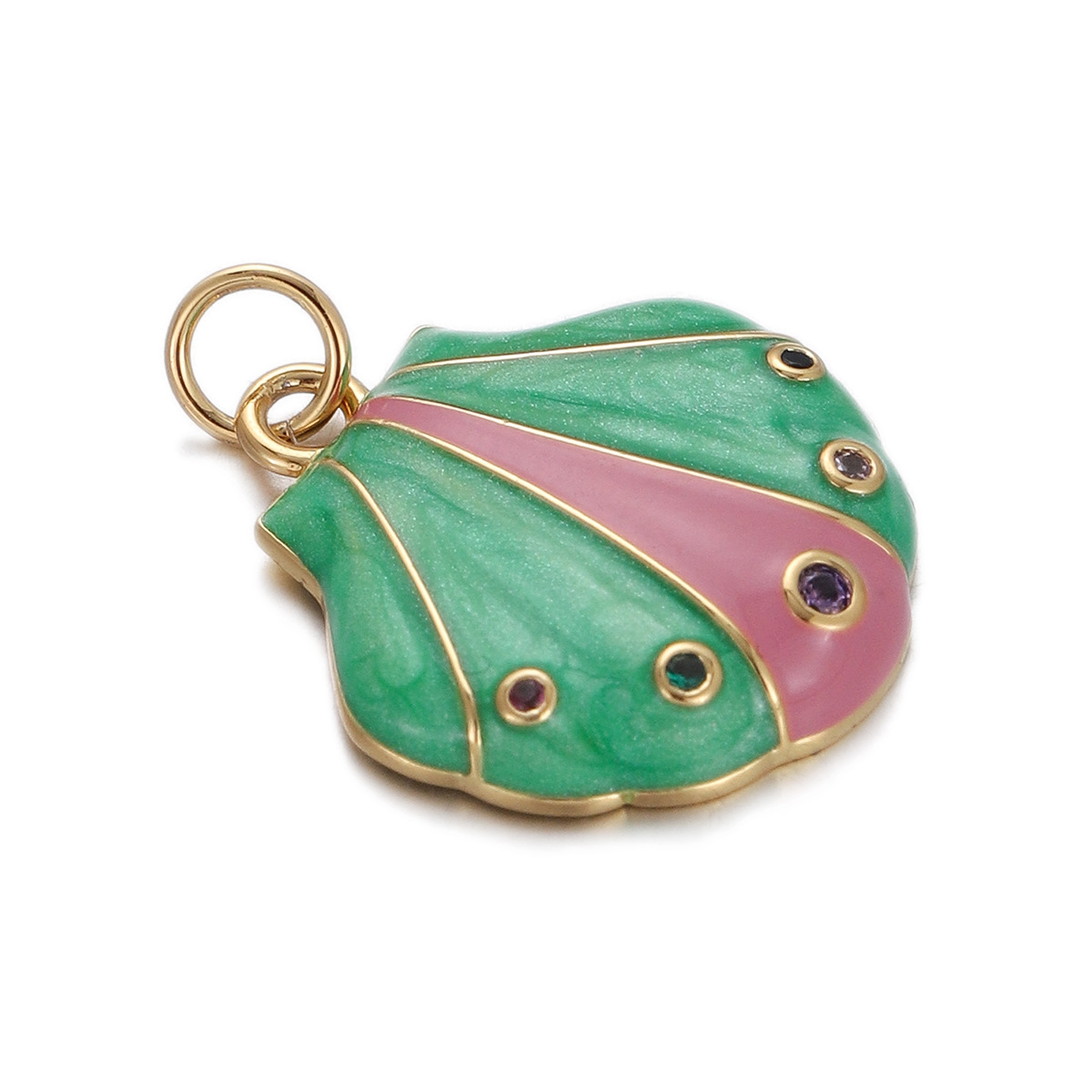 17g Weight Pendant Jewelry Making Type Gold Plated Plating Material Zircon Inlay Material 1 Piece Quantity Holiday, Daily Occasion Copper Material Letter, Heart Shape Pattern Women's Gender Enamel Design Simple Style Style 1 Piece Copper Zircon Gold Plated Letter Heart Shape Pendant 30