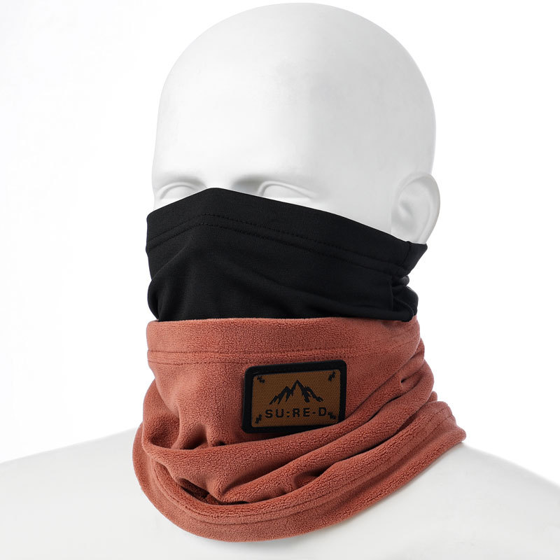 Otoño y invierno nuevo cuello de ciclismo para hombres y mujeres para llevar jinetes colgando orejas máscaras para proteger el cuello a prueba de viento y vello grueso babillo