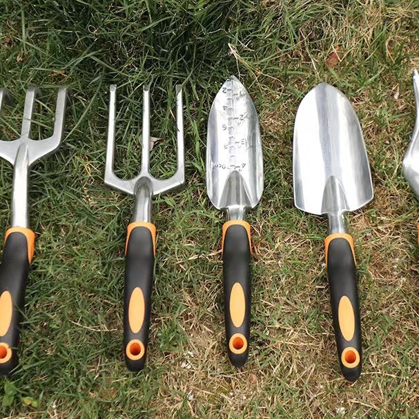 Herramientas de hardware traje herramientas de jardín traje de aleación de aluminio jardinería flor plantación pala reloj de silicona fábrica al por mayor